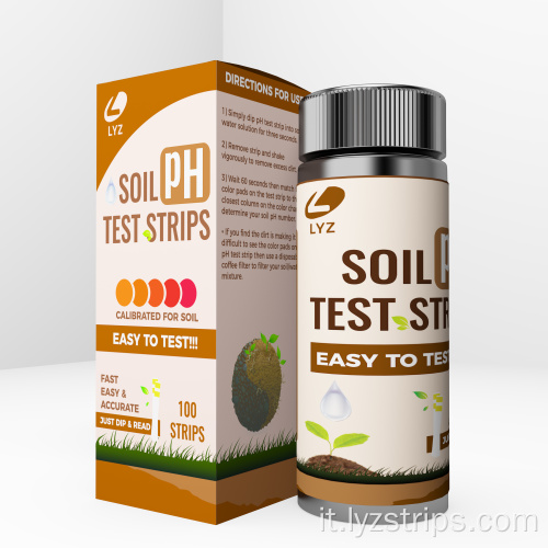 Kit per il test del pH delle strisce reattive del pH di Amazon Soil